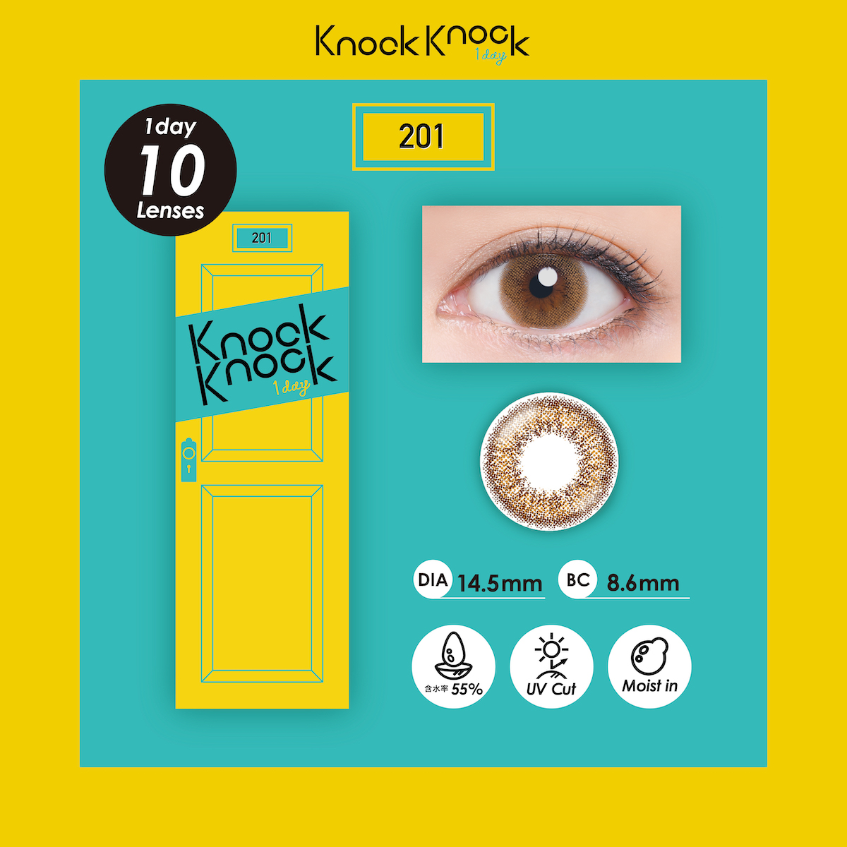 KnockKnock(ノックノック)ワンデー 10枚 201