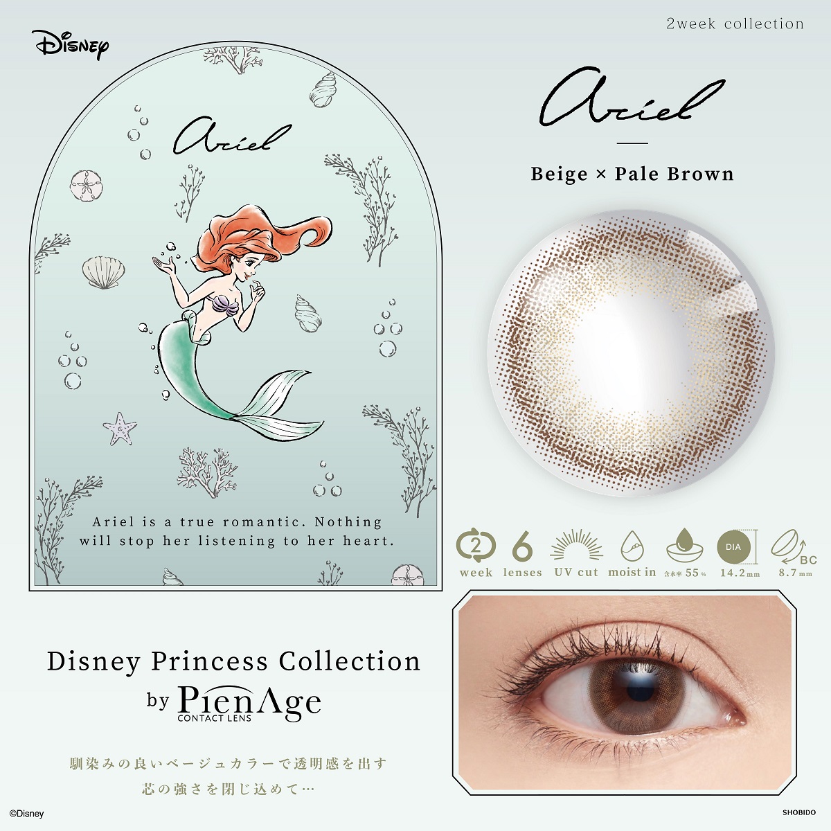 Disney Princess by PienAge 2week 6枚 アリエル Beige×PaleBR