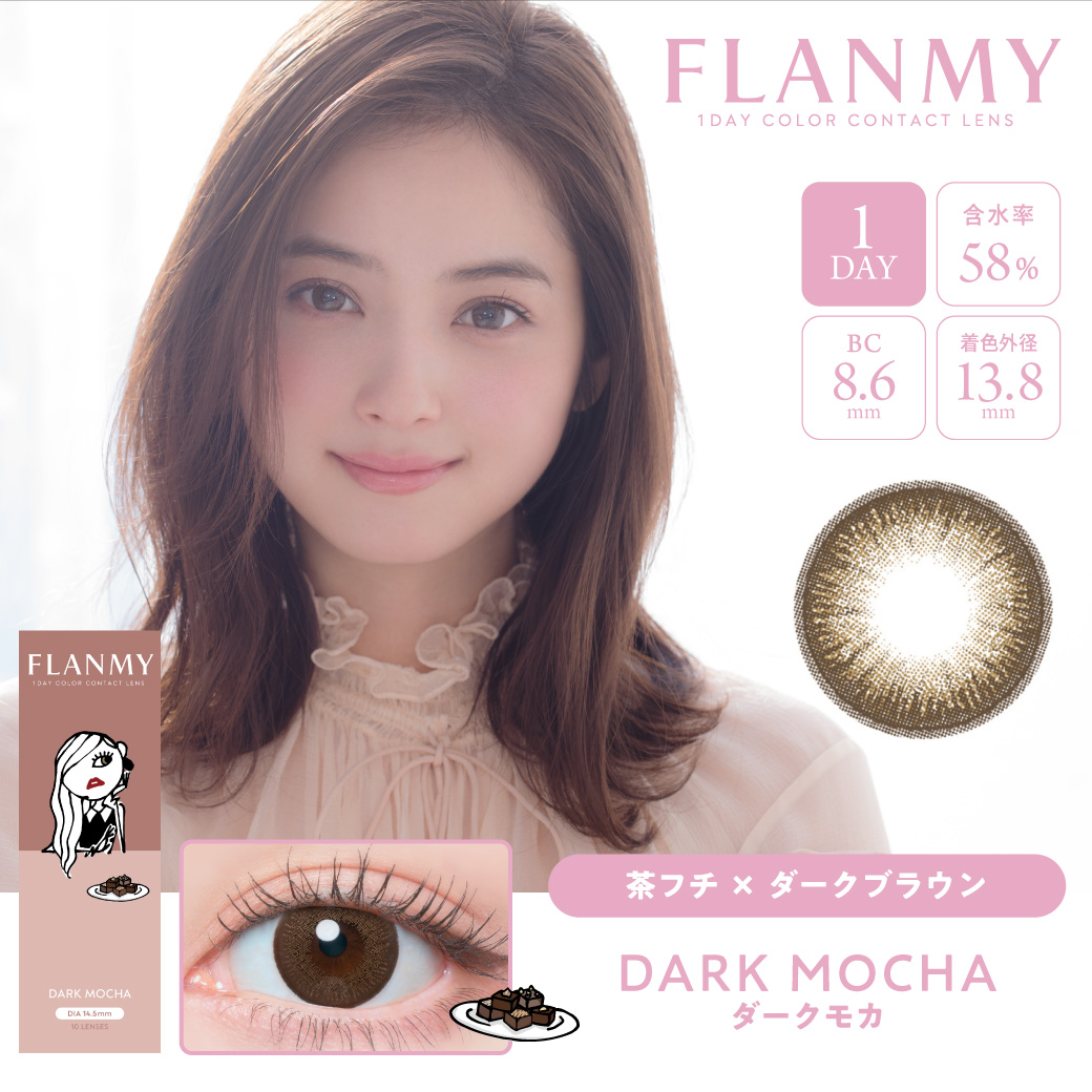 FLANMY 1day ダークモカ（10枚入り）EG
