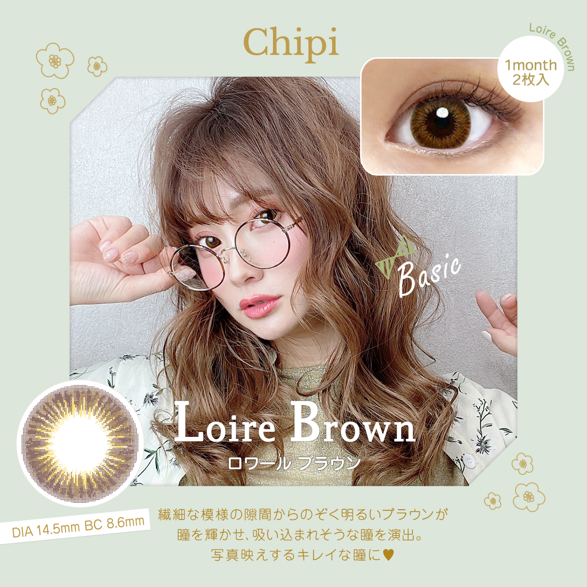 chipi(シピ) マンスリー Loire Brown